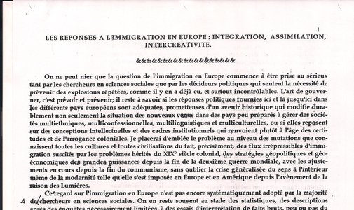 Les réponses à l'immigration en Europe