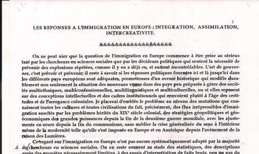 Les réponses à l'immigration en Europe