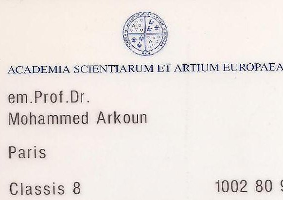 ACADEMIA SCIENTIARUM ET ARTIUM EUROPAEA